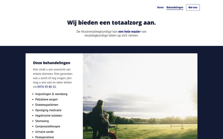 Website Detail Page